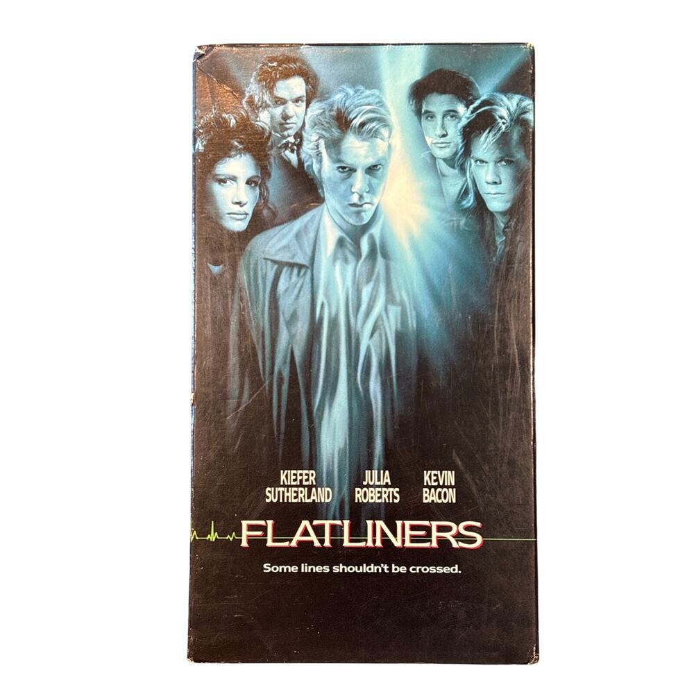 vtg Flatliners VHS tape 1990 Kiefer Sutherland columbia pictures
